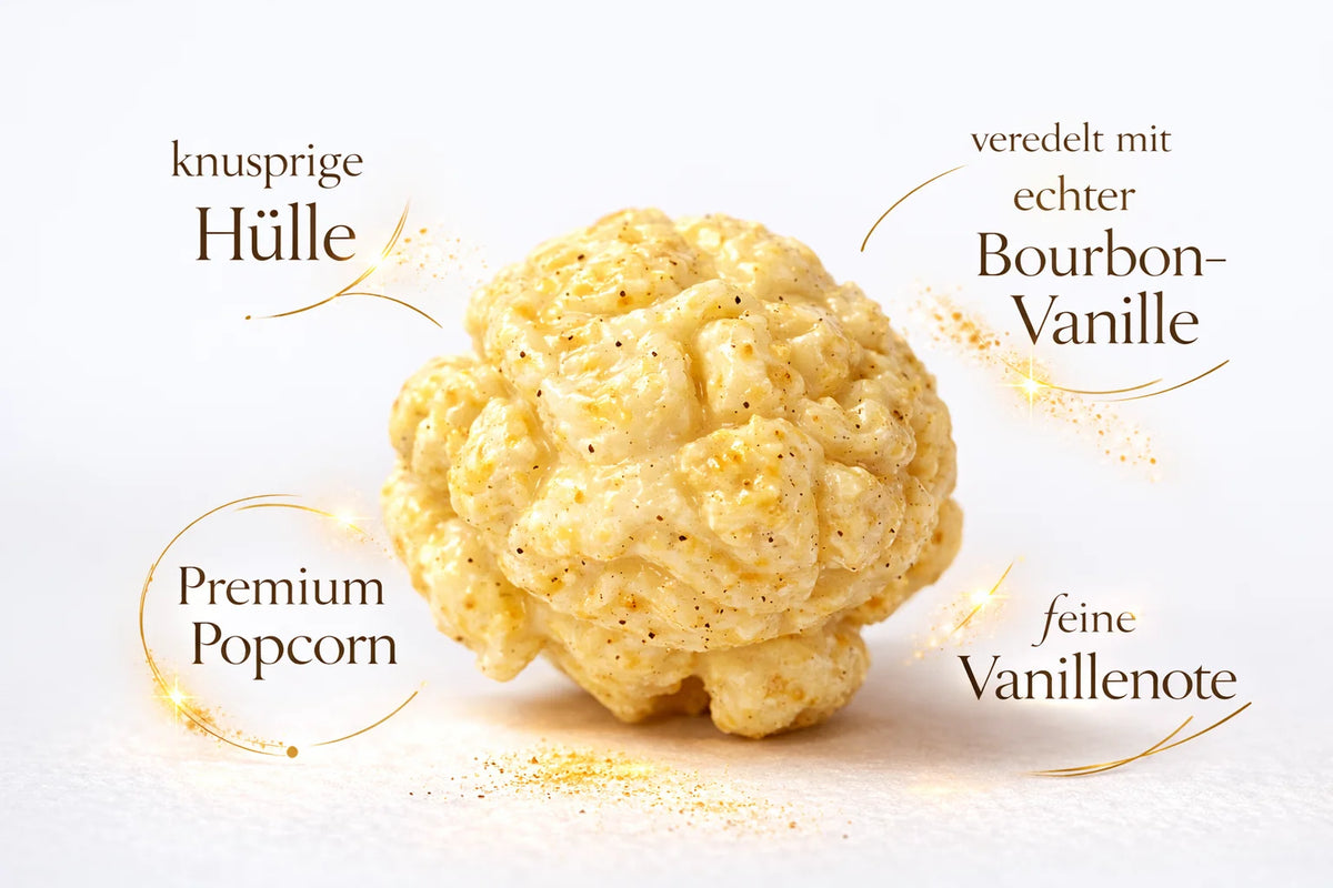 Benji’s POP656 Bourbon Vanille Karamell – Premium Mushroom Popcorn