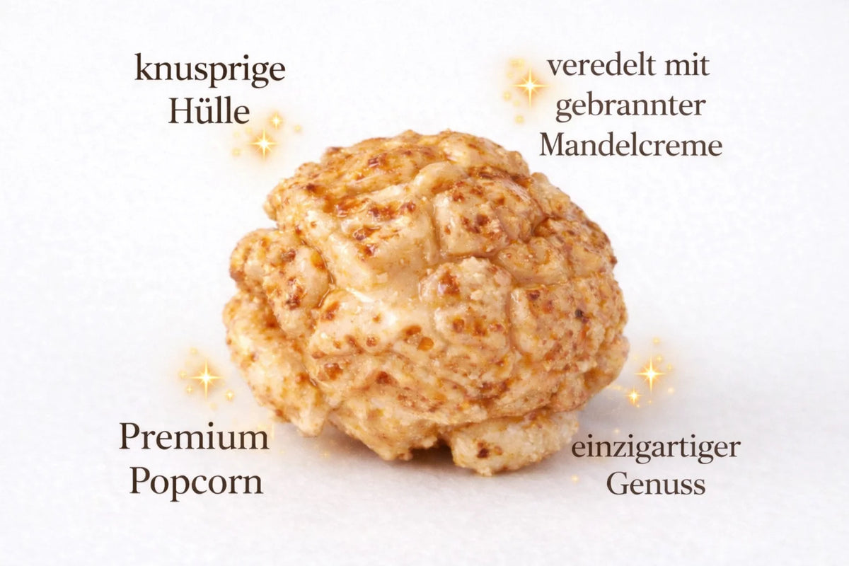 Benji’s POP656 Gebrannte Mandel – Premium Mushroom Popcorn